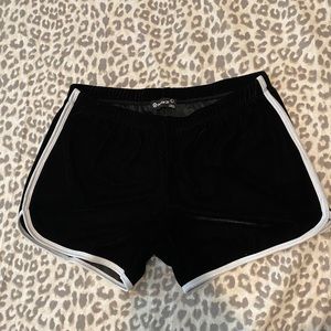 velvet shorts
